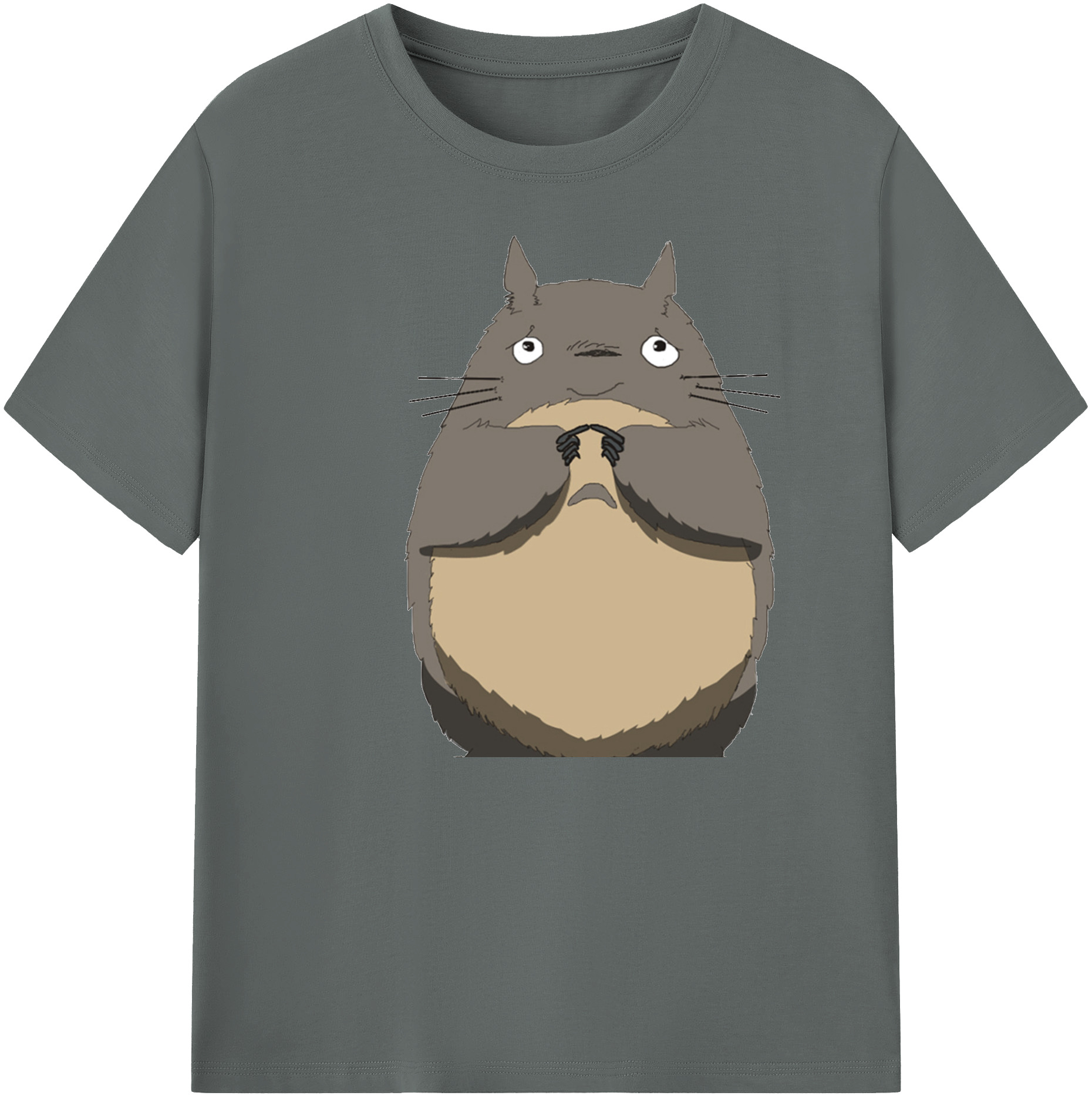 （画像用） となりのトトロ 草壁メイ 草壁サツキ My Neighbor Totoro Satsuki Kusakabe Mei Kusakabe 綿100％ メンズ半袖Tシャツ｜肌触りやわらか＆通気性